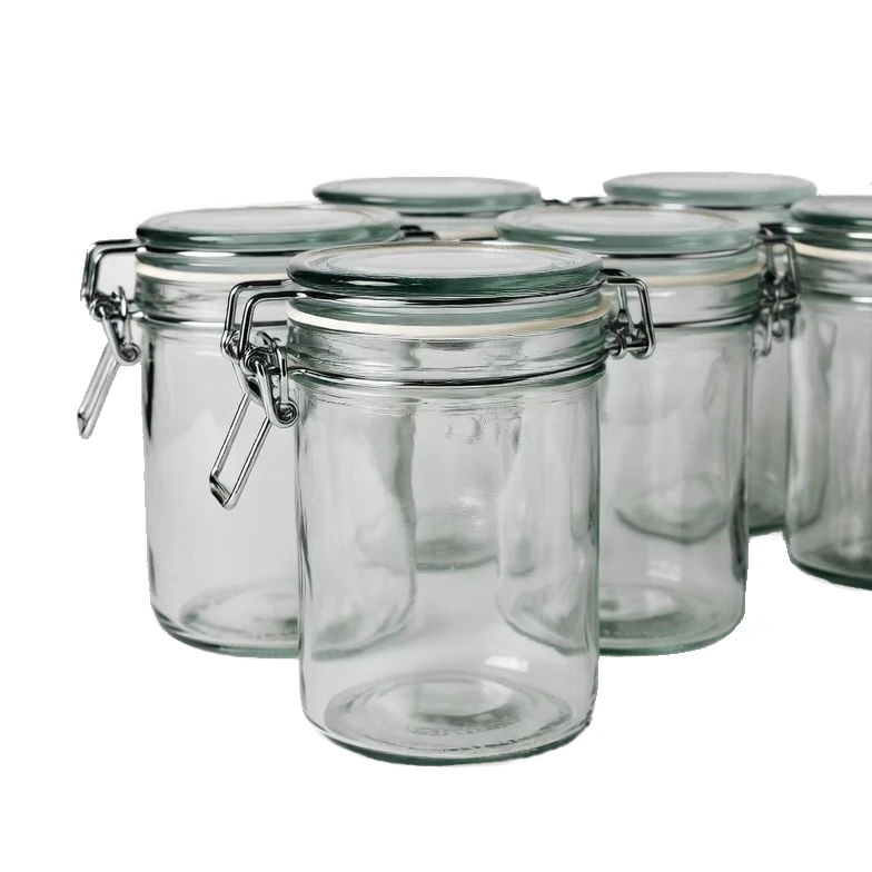 Potes de geleia com tampas personalizadas