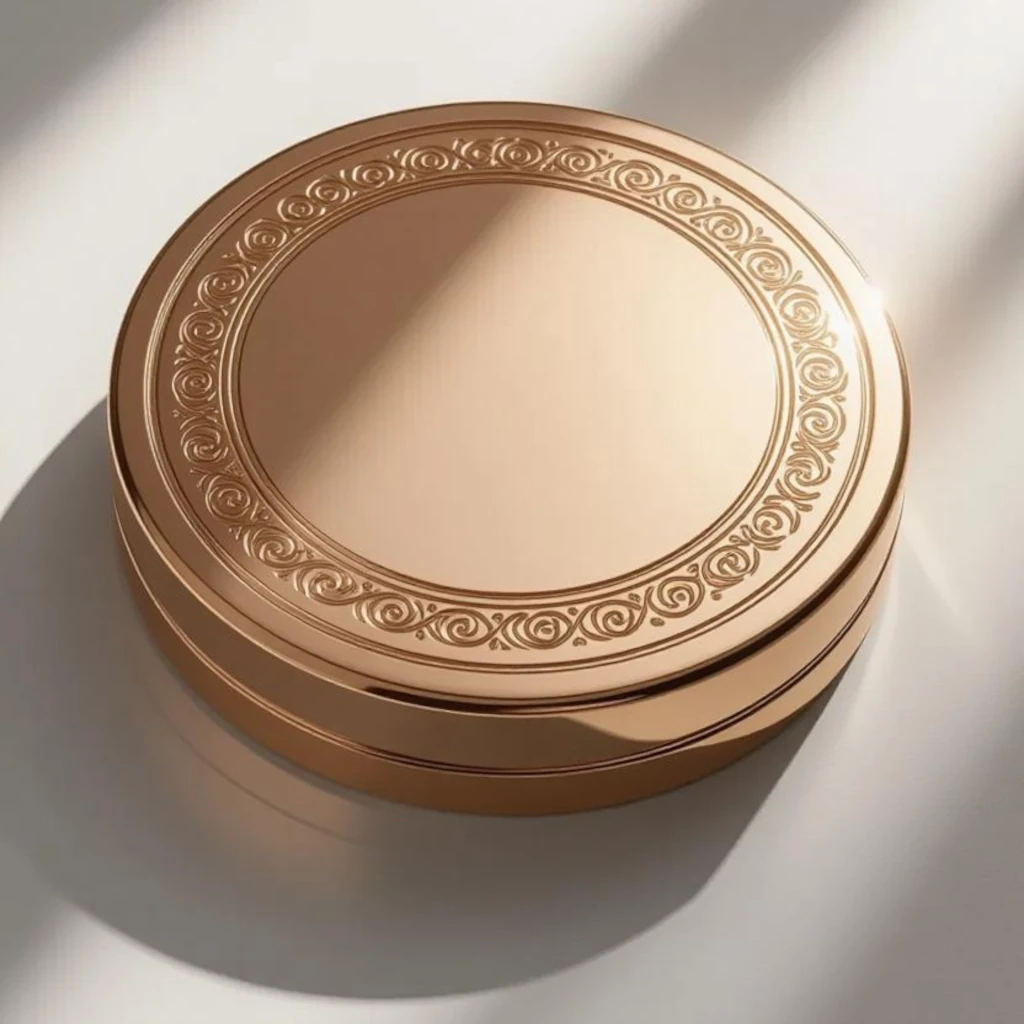 Lata metálica para pomada cosmética