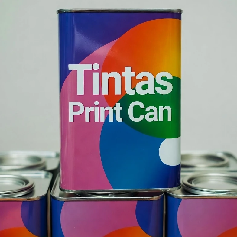 Lata cilíndrica para tintas ou solventes