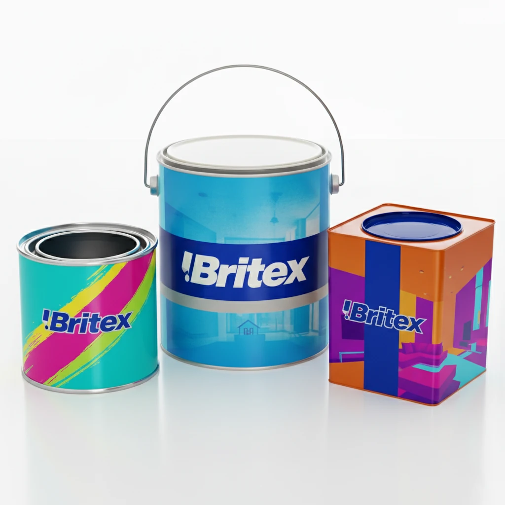 Lata cilíndrica para tintas ou solventes