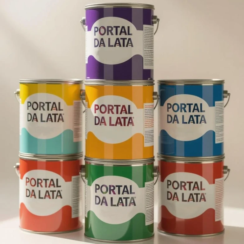 Lata cilíndrica para tintas ou solventes