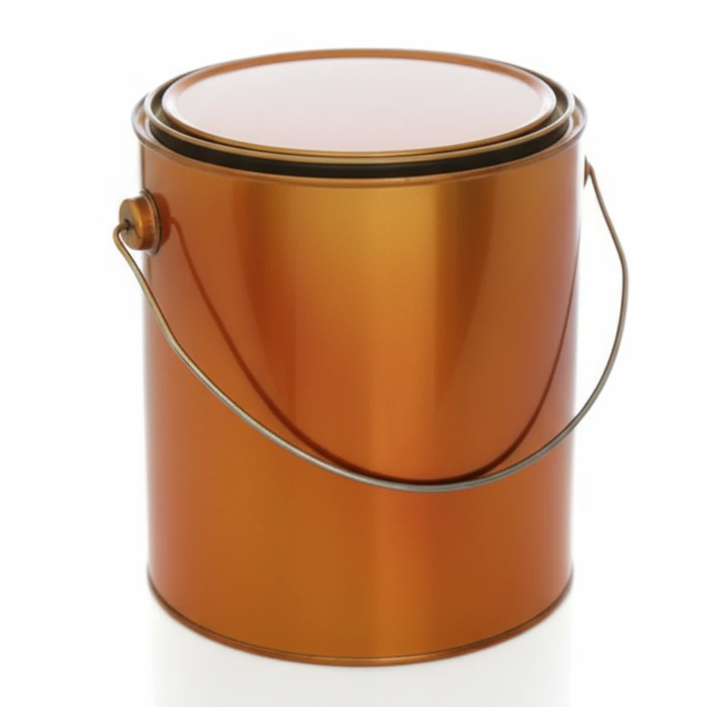 Lata industrial retangular para químicos